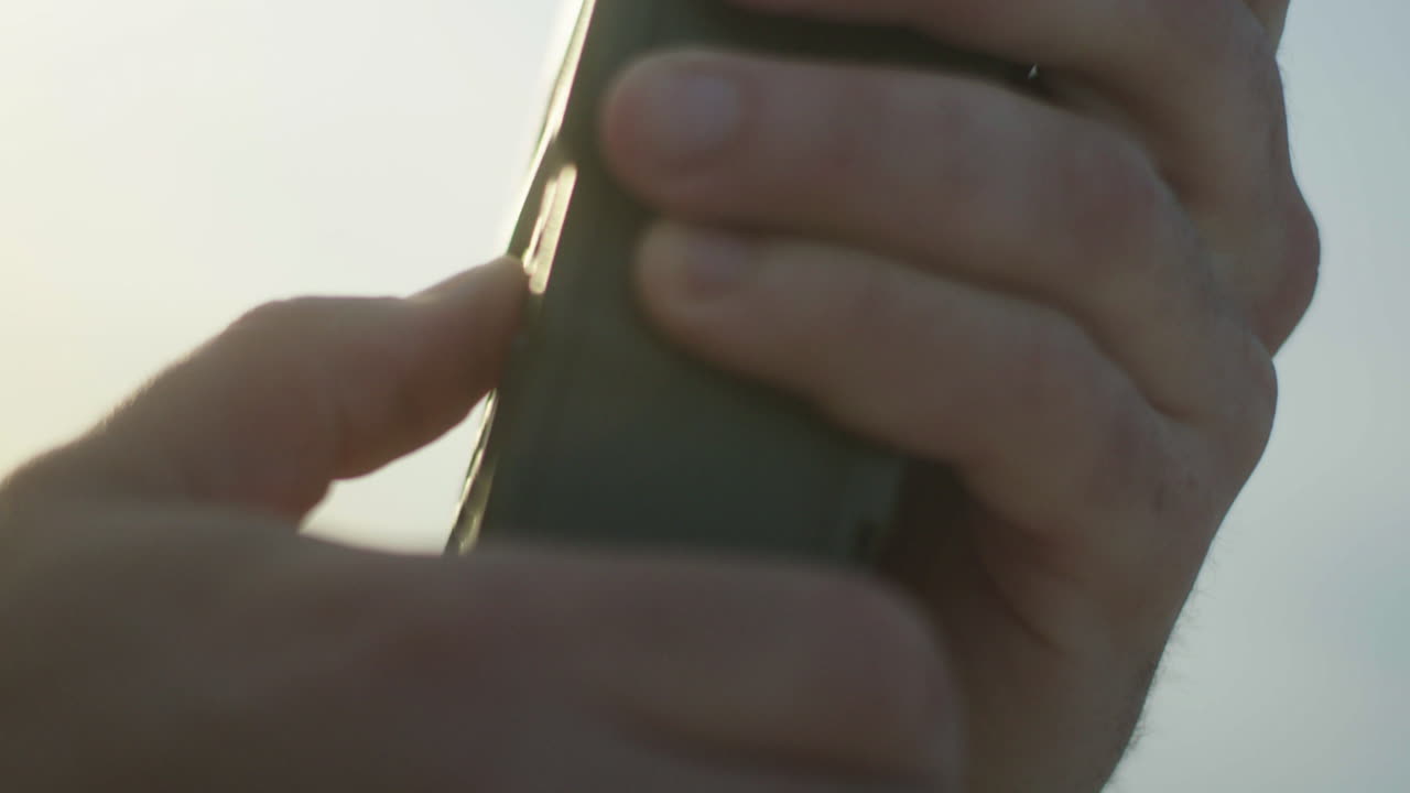 Person Using a Handheld Radio