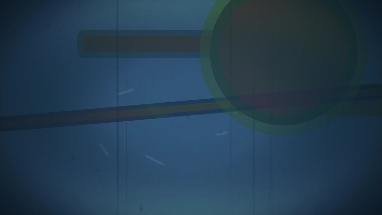 단순한 오렌지색과 노란색 모양의 오래된 릴 추상적인 기하학적 배경