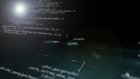animacja tekstów przetwarzania danych i technologii komputerowej