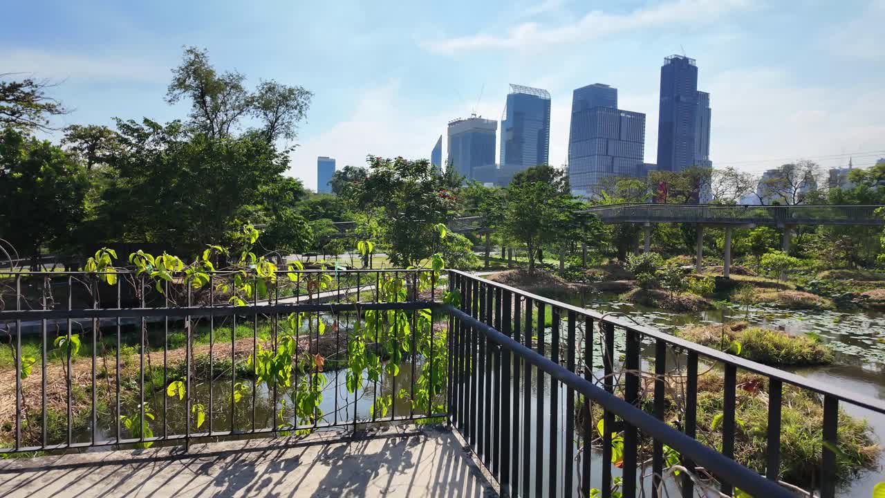 Benjakitti Park Khlong Toei District Bangkok capital city Thailand state nature walk