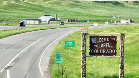 welcome to colorful colorado state sign