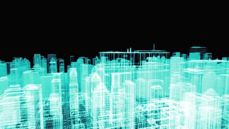 3d city skyline loop 23