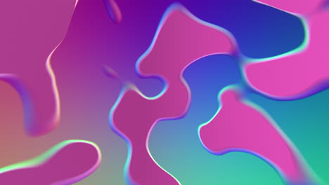 vibrant psychedelic background abstract shapes and colors for design projects