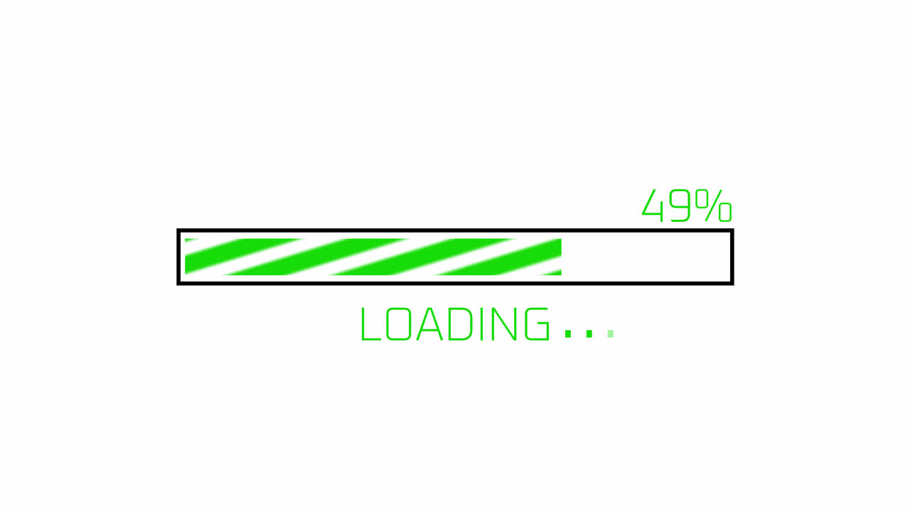 Digital Green Loading Progress Bar Animation
