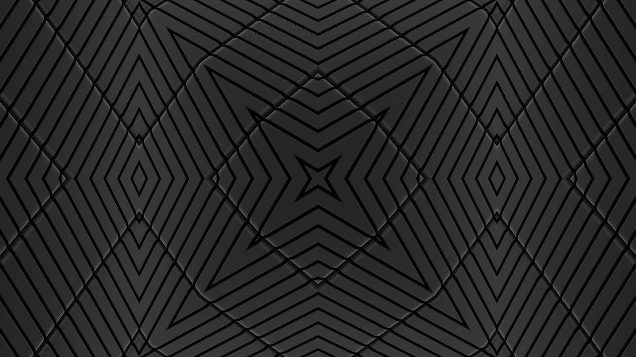 4k abstract looped background with symmetrical square structures of many elements, lighting bulbs, multicolor neon lights. Vj loop for music, festive show or holiday events, festivals or concerts.