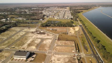 drone flying towards neighborhood in florida