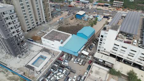 Junk-yard-of-cars-and-land-scraps-steels-and-cement-blocks