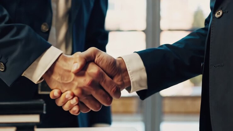 Business handshake