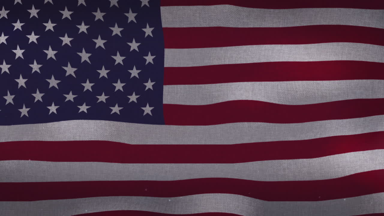 USAs bølgende nasjonalflagg