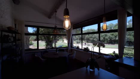 slow-establishing-shot-of-a-large-driveway-from-inside-a-villa-in-Uzes