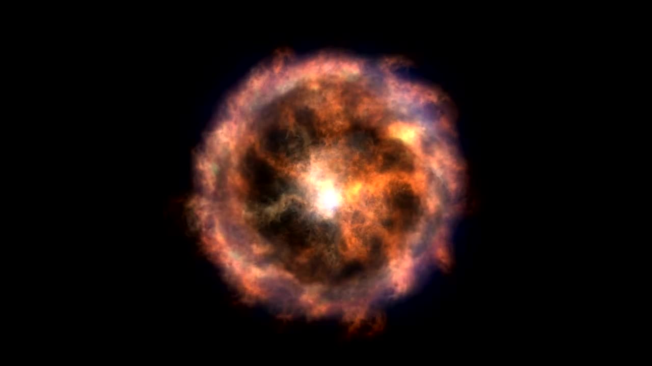 explosion in space 4k