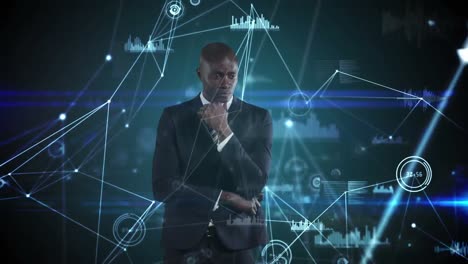 african american business using touch technology