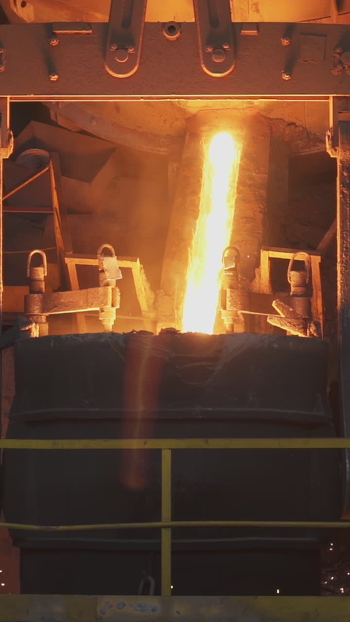 Molten Metal Pouring at a Foundry