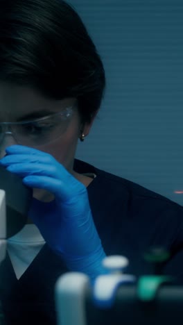científico que trabaja en un laboratorio