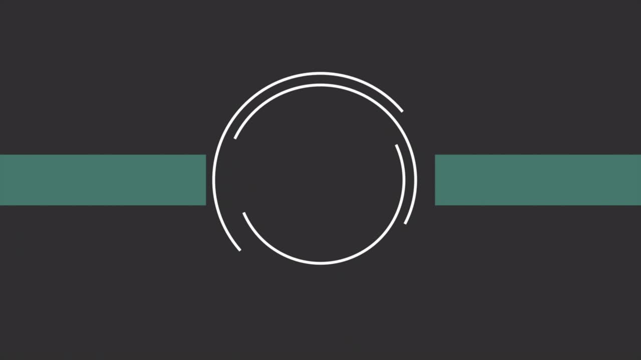 зеленые геометрические линии с кругами на черном пространстве