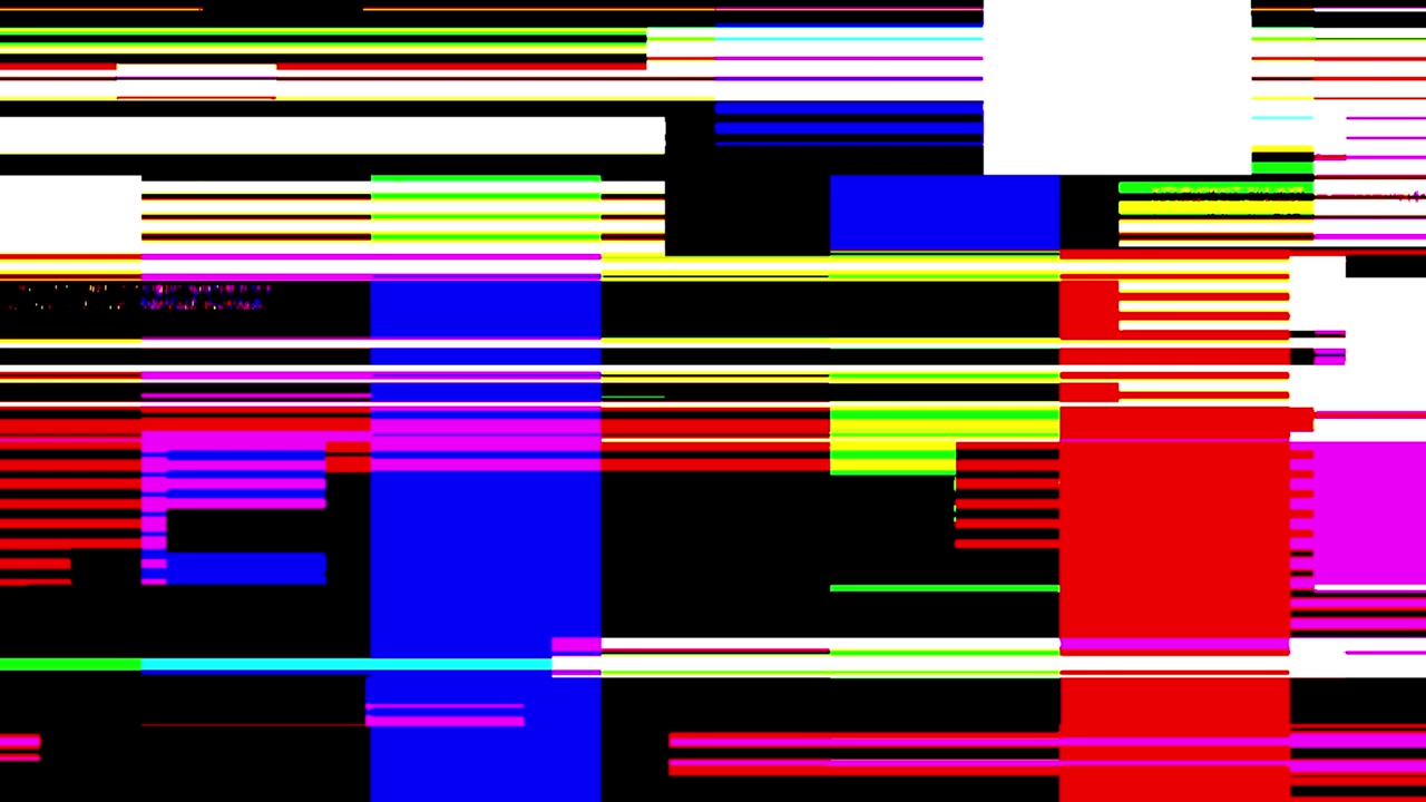 Digital Glitch and Static Interference Effect