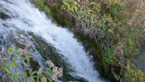 Close-up-shot-of-the-Waterfall-in-the-gardens-of-Queen-Mary's-Balchik-Palace