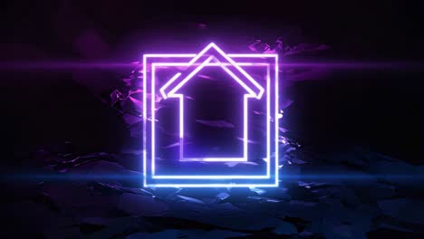 neon arrow sign
