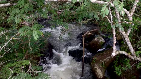 Río-De-Corriente-Rápida-Que-Fluye-A-Través-De-Un-Paisaje-Rocoso