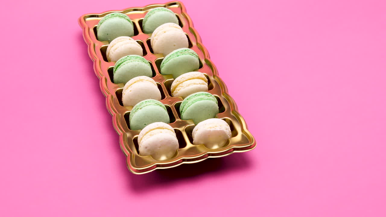 Macarons on a tray