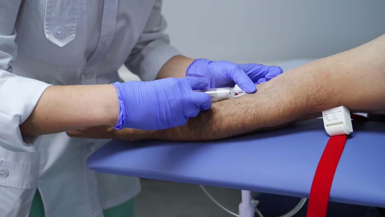 procedimiento de extracción de sangre