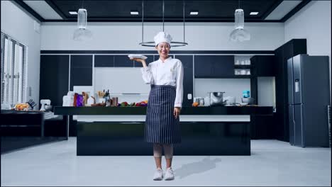 chef in a modern kitchen