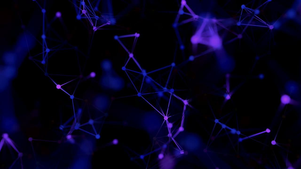 4K Abstract Molecular Mesh.