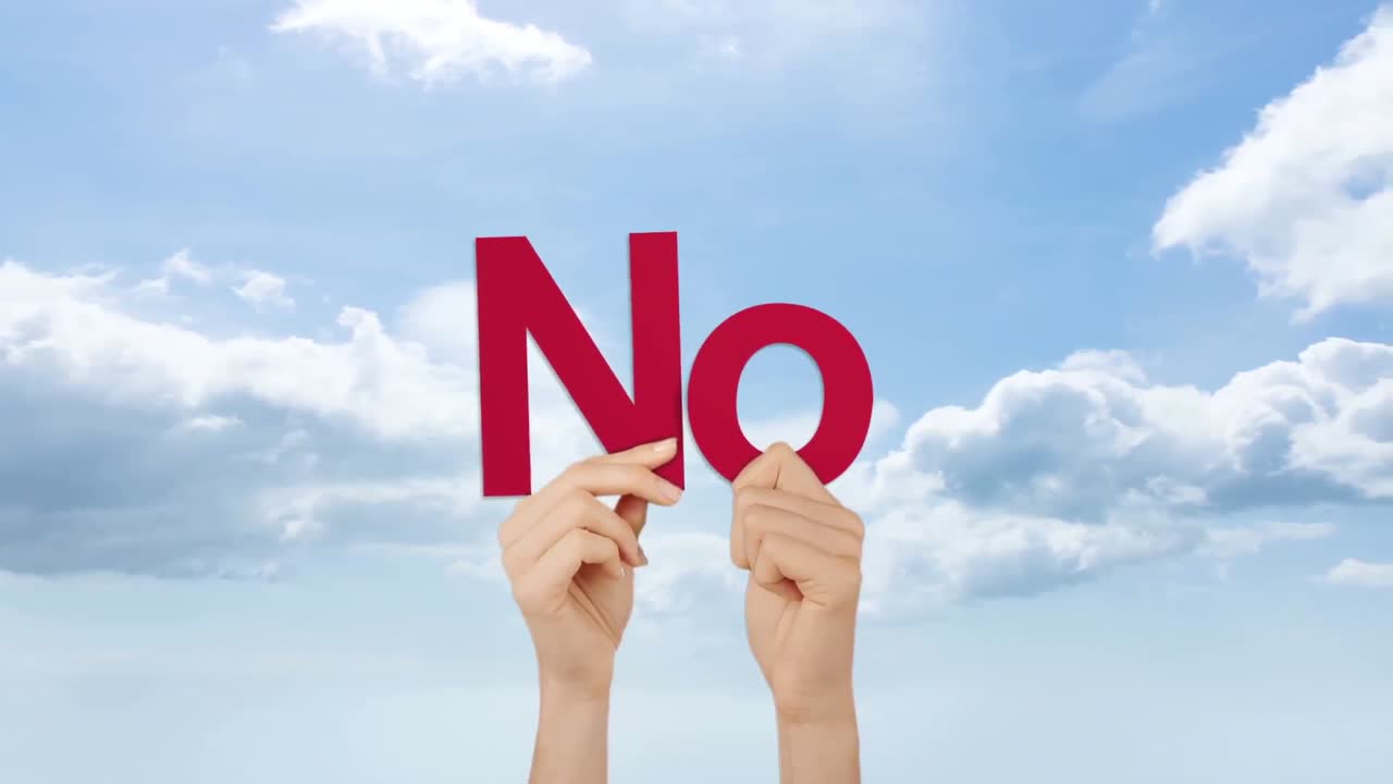 손을 들고, 아니