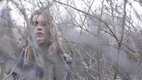 woman in a park