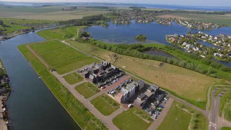 The-newly-build-residential-aera-near-Goese-Meer,-in-the-Netherlands