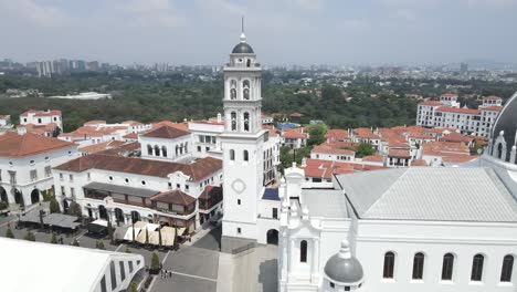 Aerial-view-of-Cayala,-a-utopian-domain-created-by-one-of-Guatemala's-richest-families