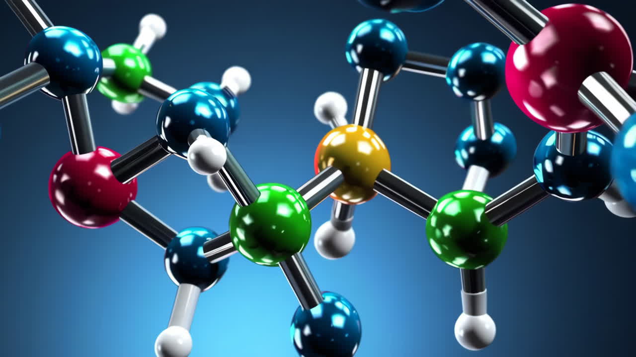 분자 구조 일러스트레이션
