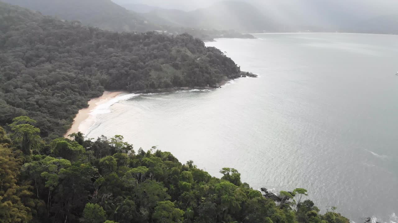 ubatuba, sao paulo costa norte 4k drone
