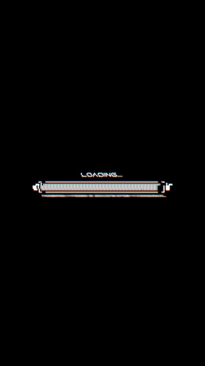 Digital Loading Bar Progress Animation with Glitch Effect