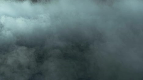 nubes de humo de hielo seco realista