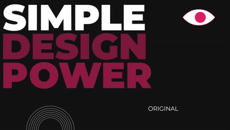 abstract concept slides with text and eye icon