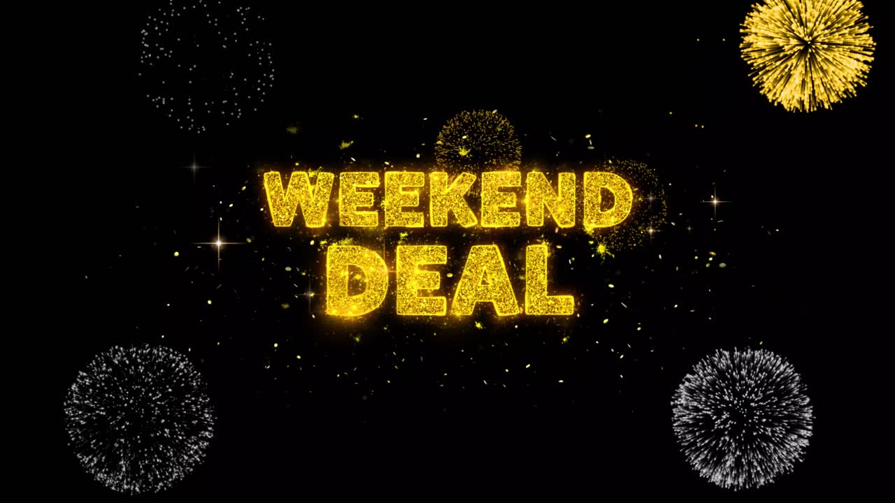 Weekend Deal Promotion with Fireworks