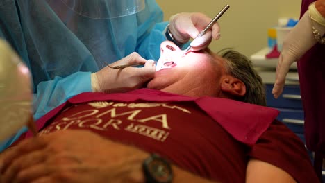 dental procedure being performed on a patient