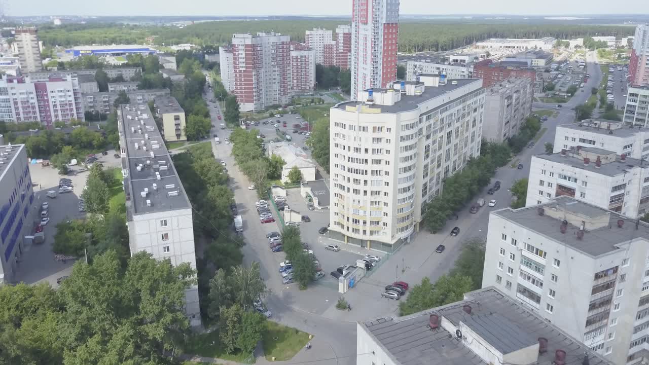 도시 풍경 공중 사진