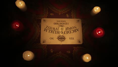 Ouija Board with Candles