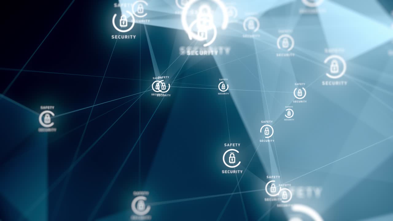 Technology security, network protection background design