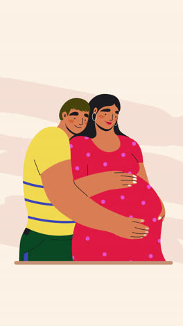 happy pregnant couple