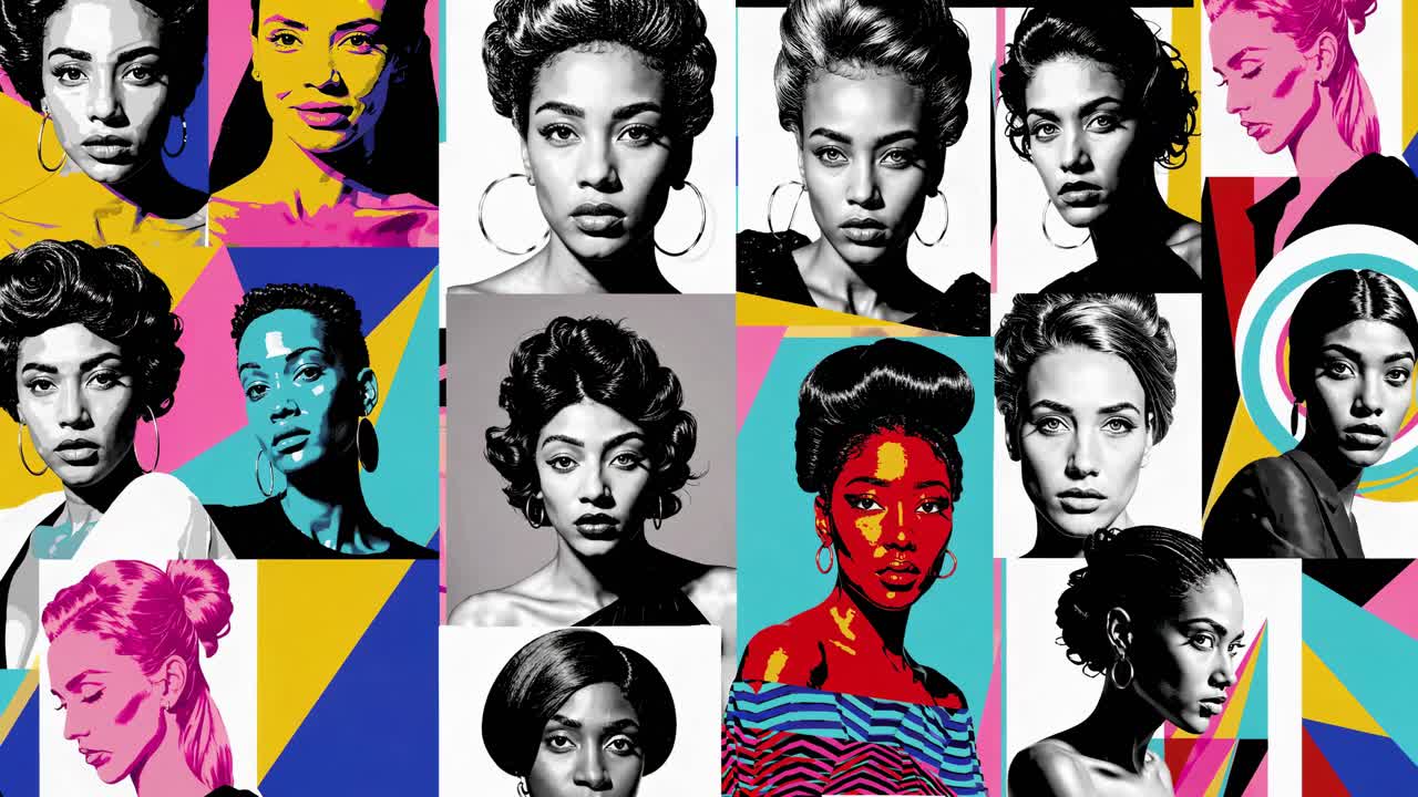 colección de retratos, celebrando a las mujeres de color