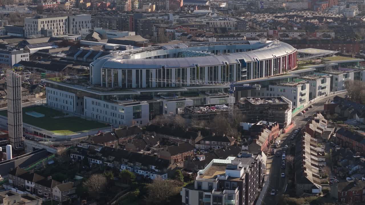 New National Children's Hospital Building In Dublin, Ireland. - aerial shot
