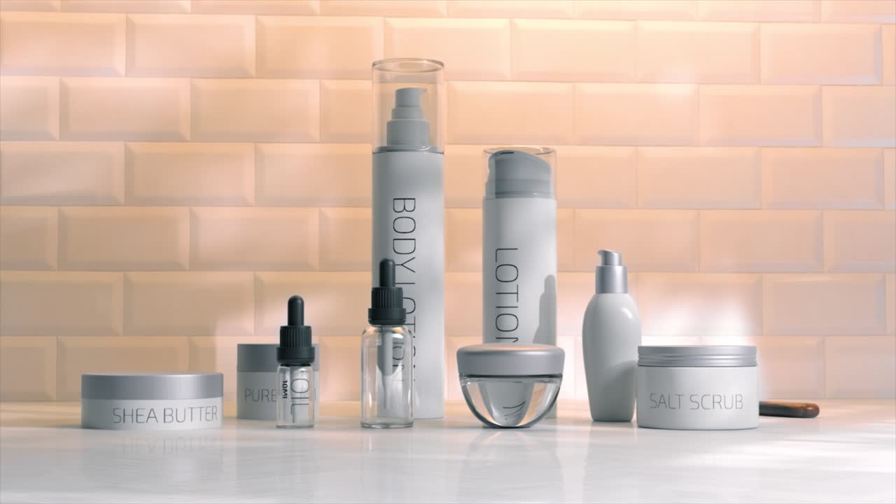 Skin Care Products Display