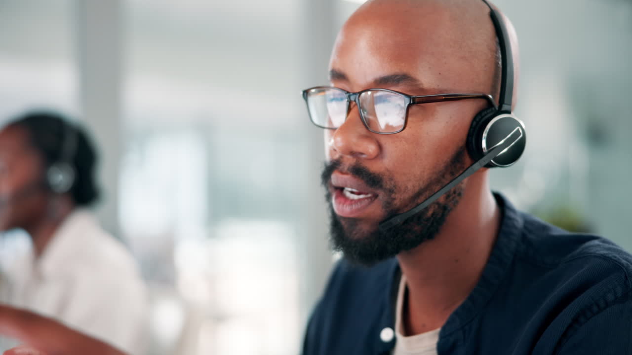 Businessman on a business call