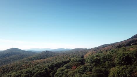 Aerial-from-Grandfather-Mountain-in-Autumn-in-4k