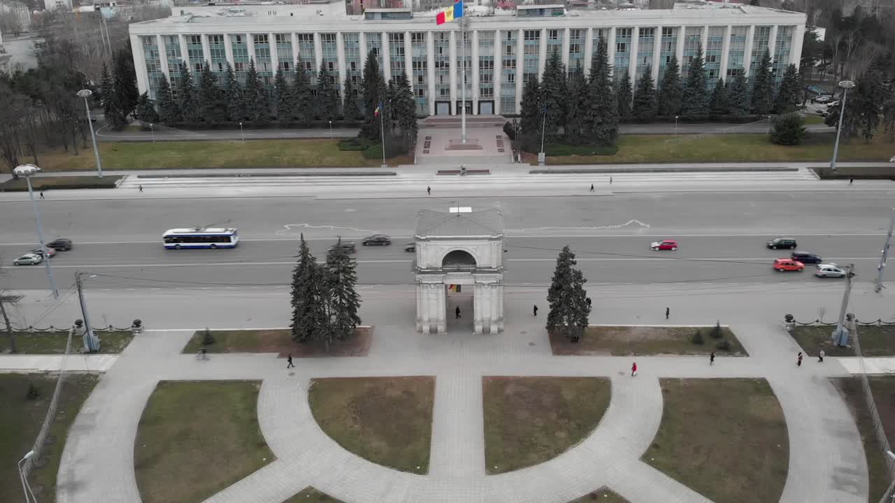 Aerial view of Chisinau, Moldova