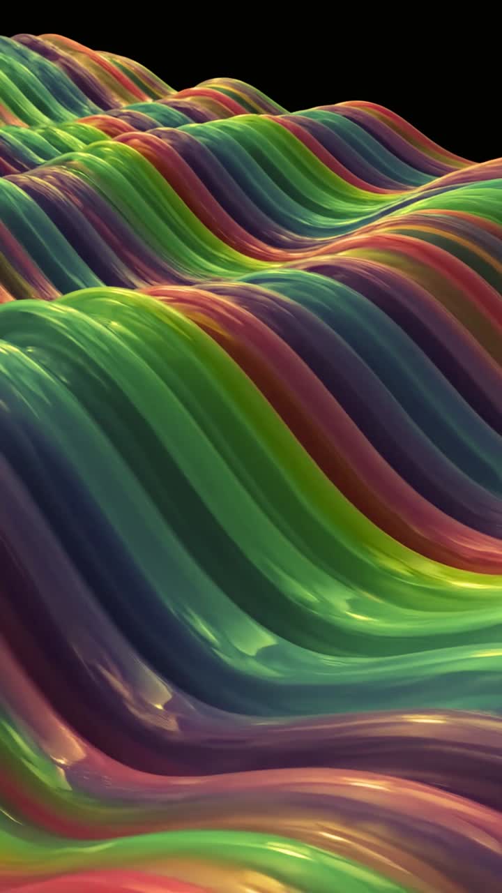 Dynamic Abstract Colorful Waves Flowing Seamlessly