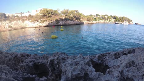 spain mallorca cala ferrera and cala esmeralda beaches at 4k 60fps and 30fps with a drone dji mavic air and action cam yi 4k+ shoots from above and below